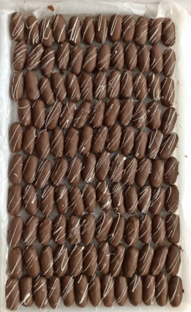 شکلات خرمایی گل خرما خانگی  سه کیلویی